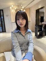 カインド 南青山(hair&make up KIND)&nbsp;髪質改善/トリートメントワイドバング艶髪チェリーレッド