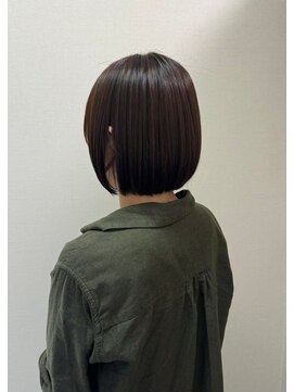 美容室 フォーリア Foglia あごラインボブ　ナチュラルブラウン