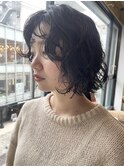 NUDE10代20代30代レイヤーボブ 切りっぱなしボブ ボブパーマ