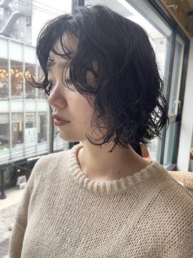 ヌード(NUDE) NUDE10代20代30代レイヤーボブ 切りっぱなしボブ ボブパーマ