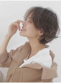 ショートボブ_調布韓国顔周りレイヤーカットブリーチ