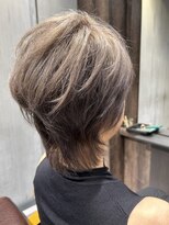 ロナロナ&nbsp;髪質改善ピンクシルバー大人のマッシュウルフ