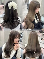 ザ パス 大名店(the path)&nbsp;透明感カラー/ふんわりレイヤーカット/グレージュ