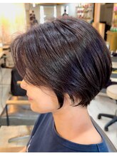 ヘアーアートシフォン 川口東口店(hair art chiffon)&nbsp;ココアベージュ＆グランマッシュのに合わせ小顔カット