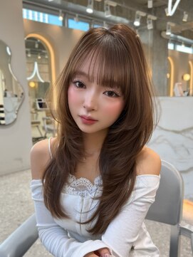 シーシンジュク 新宿南口(Sea shinjuku) 大人ガーリー×ダークアッシュ[似合わせカット/ミディアム]