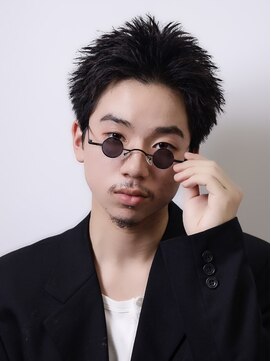 コンフィデンス メンズヘアー(confidence MEN'S HAIR) スパイキーショート黒髪ワイルド