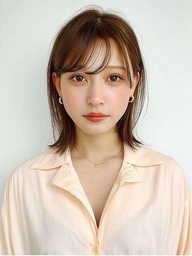 アンドレイ 表参道(andrey) 着物ヘア/ダークアッシュ/ミディアムレイヤーカット/表参道