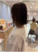 切りっぱなしボブ12.24小顔