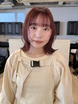 ディッセンバー 渋谷(December)&nbsp;ブリーチなしダブルカラー/ボルドー/顔まわりレイヤー/ボブ