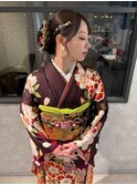 成人式ヘアアレンジ＆振袖着付け【もえみ】