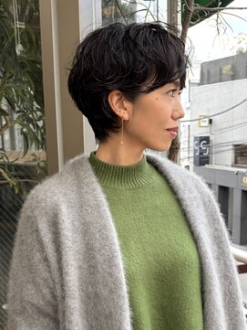 ロビー 青山(ROBBY) ショートヘア/マッシュショート/大人/パーマ/30代/40代