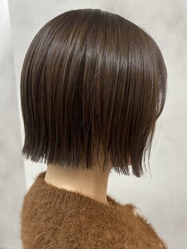 エルフレームバイワンラヴェスト(L'FLAME by one Lovest) 上品な艶感ショコラボブ/長野駅前