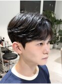 韓国ヘア シースルーマッシュ×毛流れマッシュ×ダウンパーマ