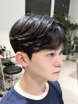 ノラ ウメダ(NORA UMEDA) 韓国ヘア シースルーマッシュ×毛流れマッシュ×ダウンパーマ