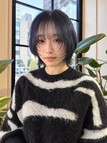 ルーズ(LOOSE) 顔まわりレイヤーネイビー
