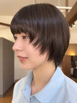 トップヘアー ガーデンヴィラ 安城(Garden Villa)&nbsp;安城大人可愛い丸みマッシュショートボブ艶感ショコラブラウン
