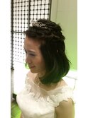 ハーフアップ