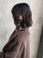 リップソウル(RIP SOUL)&nbsp;《RIP SOUL》耳かけ 波巻き ボブ 暗染めブルージュ