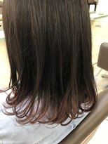 ヘアアンドネイル シーソー(Hair&Nail Seesaw) ピンクバイオレット裾カラー