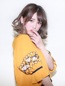 ロック ラックスビー 加古川店(ROC LUXBE) ゆる巻きミディアムヘア【ROC LUXBE 加古川店】