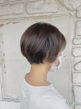 イロヘア アンジョウ(ilo.hair anjo) 丸みショート×透明感ブラウン