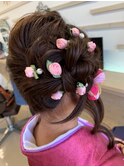 フラワーヘアセット