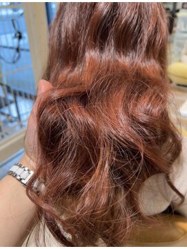 ヘアーデザイン ビビッドリンク(HAIR DESIGN VIVID link) オレンジ ウェーブ