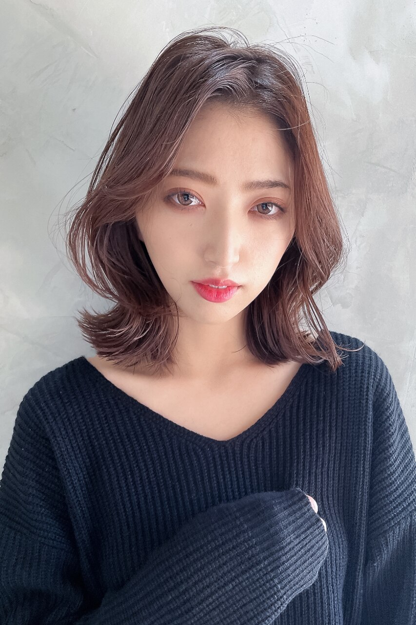 MOCO hair natural琴似】韓国風カット×くびれヘアー：L174178732｜モコ