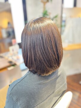 アトリエアルシュ(atelier ARCHE) ヘアカラーをやめてヘナ染めしてるくせ毛に自然な縮毛矯正