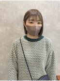 【 C’LD 】お客様スタイル_まとまるボブと透けるグレージュ