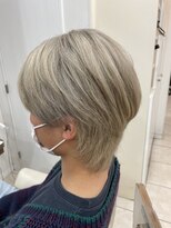 プログレス 国分寺店(PROGRESS) <大澤>シースルーウルフ×ミルクベージュ 国分寺メンズカット