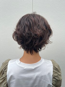 ナカオコアフュール(NAKAO COIFFURE) ゆるめパーマ黒髪パーマ　ショートボブパーマゆるふわパーマ