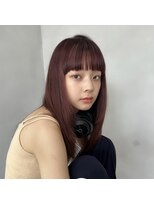 アンヘアー(UNHAIR by shiomiH)&nbsp;レイヤーカット × 暖色カラー