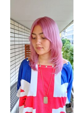 ヘアーエクステンド エフ 渋谷(f) パステルピンクレイヤー