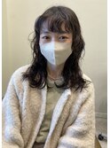 【ハクラ】ウルフパーマ レイヤーカット ロングウルフ ウェーブ
