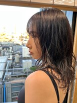 ヒョンミョン ライズバイレボ 取手店(hyon myon/RISE by REVO)&nbsp;レイヤーカット/デザインカラー/オリーブベージュ[取手/取手駅]