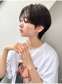 前髪長め大人小顔ショート30代40代50代　藤沢