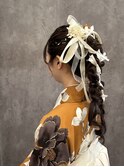 ツイン編みおろし/卒業式