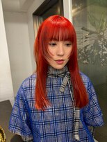 レコ 渋谷(LECO) ケアブリーチハイトーンブラッドオレンジカラー