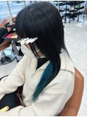 ネイビーグレー×アクアブルー