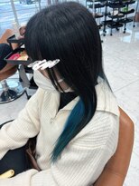ヘア ポジション HAIR Position 大館西店&nbsp;ネイビーグレー×アクアブルー