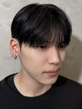 ノラ ヘアーサロン(NORA HAIR SALON) 韓国シースルーマッシュカルマパーマダウンパーマ黒髪マッシュ