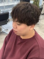 オム ブランシェ(HOMME BLANCHE’)&nbsp;【Natsuki】シャドウパーマ×オリーブカラー