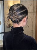【徳岡】カチモリミディアムヘアセットタイトヘアアレンジ