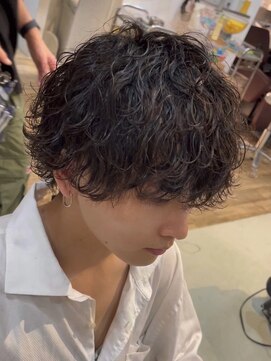 キングオブヘアバイノイズアンドフィフス 京都駅前店(KING of hair by NOISM&fifth) 緩め波巻きスパイラルパーマシャドウパーマメンズマッシュウルフ