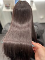 ピリオド 赤坂(Period.) ロングヘアピンクブラウン髪質改善　赤坂見附