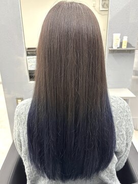 アオアクア バイ グルグル 小岩店(ao akua by GULGUL) 小岩/レイヤーカット/ダブルカラー/ブリーチなしカラー/顔周り