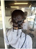 カチモリヘア　ヘアアレンジ　お呼ばれヘア