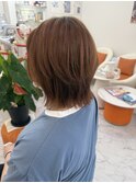 顔型バランス調整効果があるショットボブ