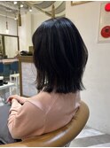 くびれヘア/顔周り/韓国/レイヤーカット/黒髪/ミディアム北千住